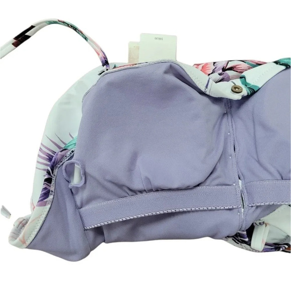 Jessica Simpson  Floral-Print Button One-Piece Swimsuit - Picture 7 of 8